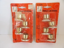 VGT NOS Franklin 8 Swivel Lok Glides for 7/8" Tubular Table Chair Legs MADE USA