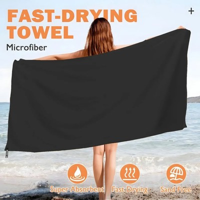 Sporthandtuch Mikrofaser schnell trocknend Camping Strand Wasser