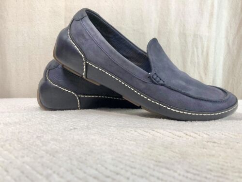 Cole Haan N!ke A!r Driving Shoes Loafer Blue Suede & Leather Size 11 EUC Nice! - Photo 1/4