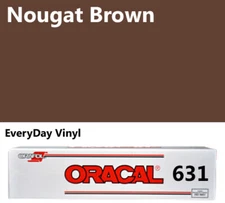 12"x5'- Nougat Brown-Matte Oracal 631 Exhibition CAL Vinyl Roll - Adhesive Vinyl