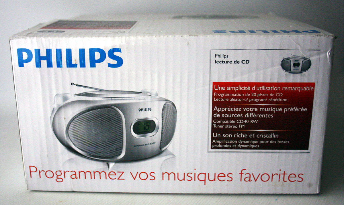 2013 PHILIPS CD SOUNDMACHINE AZ105S CD PLAYER RADIO FM