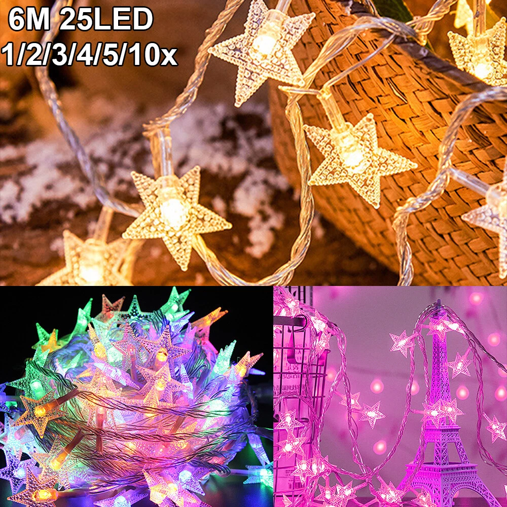 Twinkle star led string lights outlet