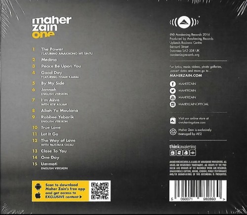 One By Maher Zain - Islamic Naat CD - Imagen 2 de 2