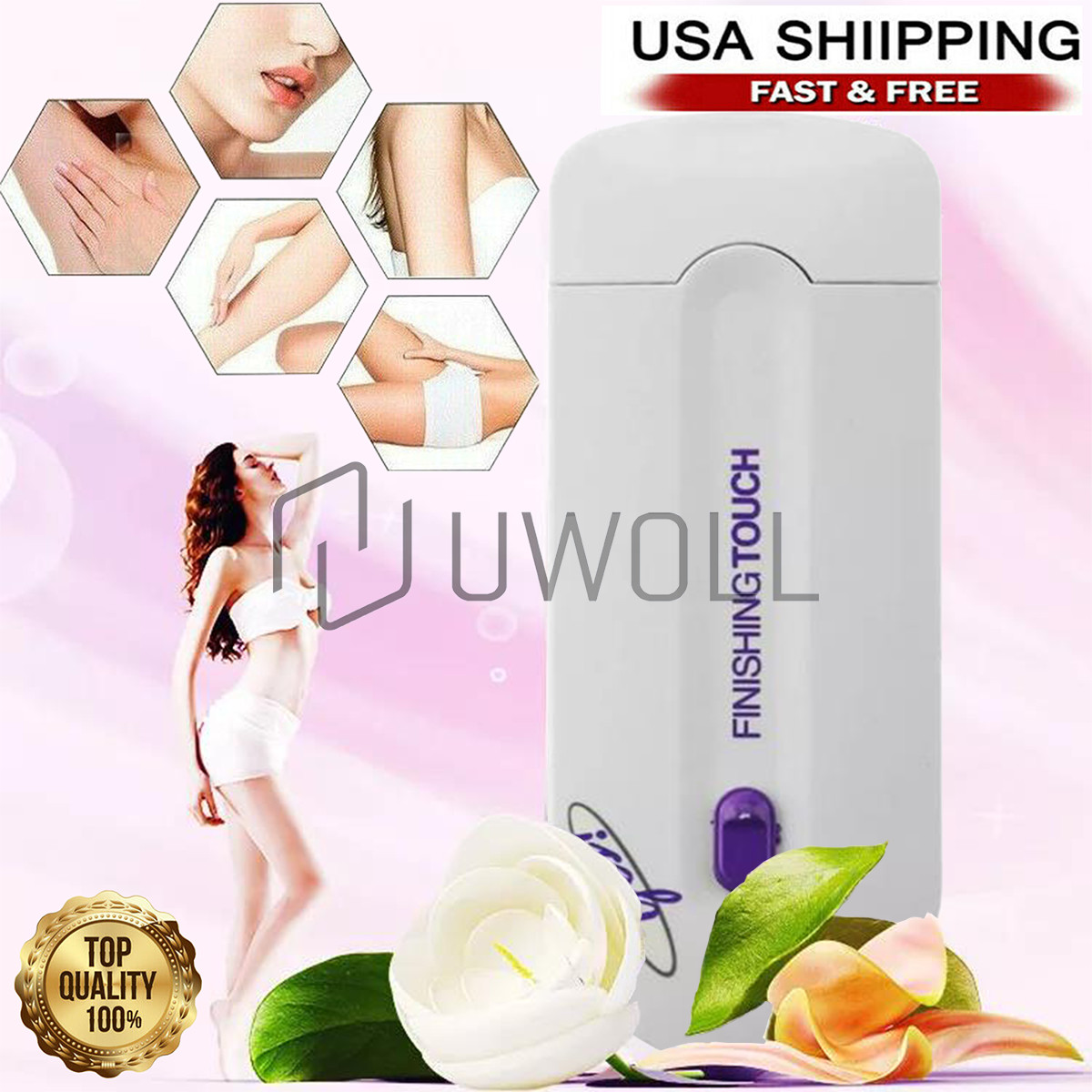 Epilator Women Painless Touch Facial Body Hair Removal Depil
