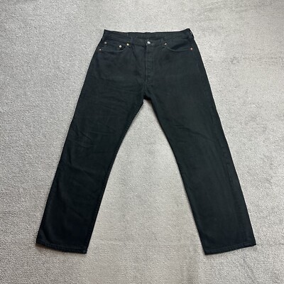 LEVI`S Jeans 501 XX Herren Vintage Hose W38 L32 Regular Straight 10416 Schwarz