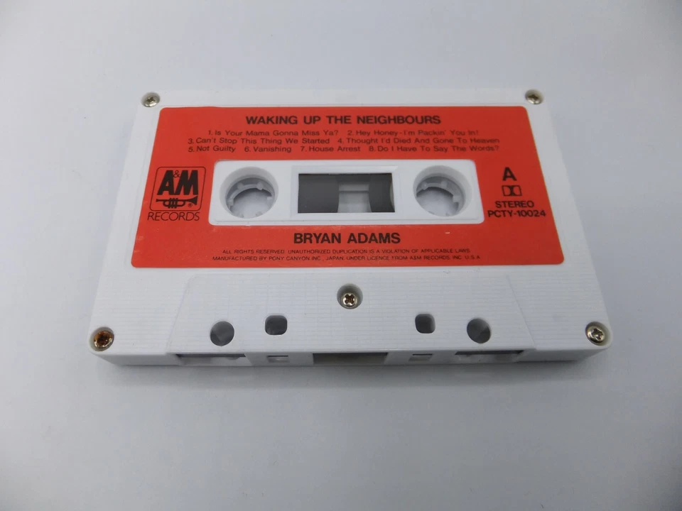 Bryan Adams Waking Up the Neighbours Cassette Tape Japan A&M PCTY-10024 - Image 3 of 4