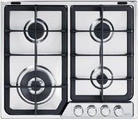 Delonghi PFI46GH Kochfeld 4 Flammen 1 Dreifachkrone 60Cm Edelstahl