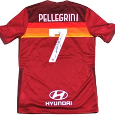 2021-22 LORENZO PELLEGRINI SIGNED AS Roma NIKE® JERSEY ITALY HOME Shirt