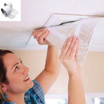 IES House Attic Ceiling Fan Shutter Cover Seal 48" X 48" w/ Hook & Loop Tape