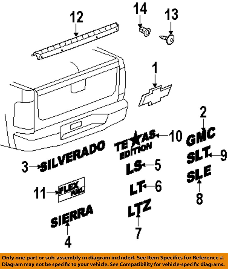 Emblema Frontal Original GM (oro Y Negro) Para Chevrolet Avalanche, Suburban, Tahoe 2007-2014 – Nº 22830014