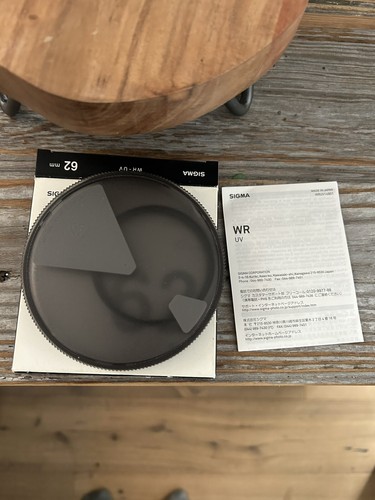 Sigma 62mm WR UV Filter NEW In Box - Picture 3 of 3