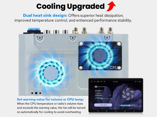 JOYING 11.6 Android Double Din Car Stereo In Dash Android 13 Head Unit HDMI Out - Picture 3 of 15