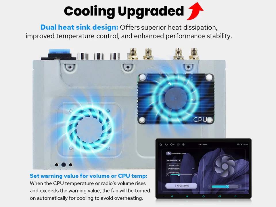 Android Auto Doppel-DIN 11.6 Zoll Mit Android 13 Mit Rückfahrkamera Funktion - Bild 4 von 4