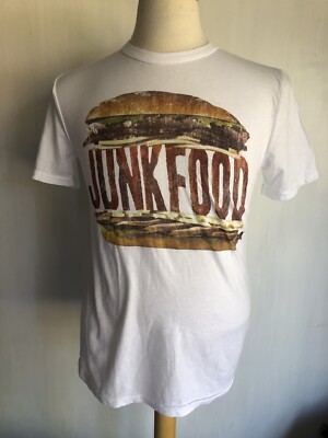 JUNK FOOD x BEAMS Official Limited Edition Hamburger Logo Men's T-Shirt Sz Small