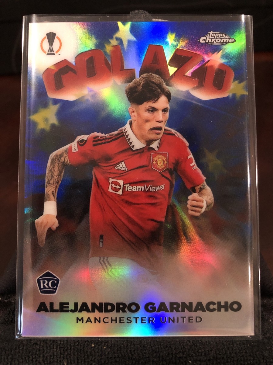 その他 2023 Topps Chrome Garnacho RC Auto Alejandro Garnacho 2022-23 Topps Chrome UEL Golazo /150 RC