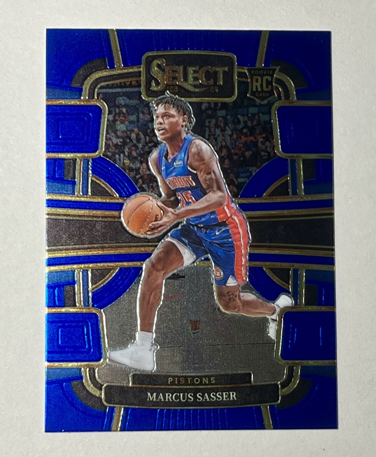 2023-24 Panini Select Marcus Sasser Concourse Blue RC #70 Detroit Pistons