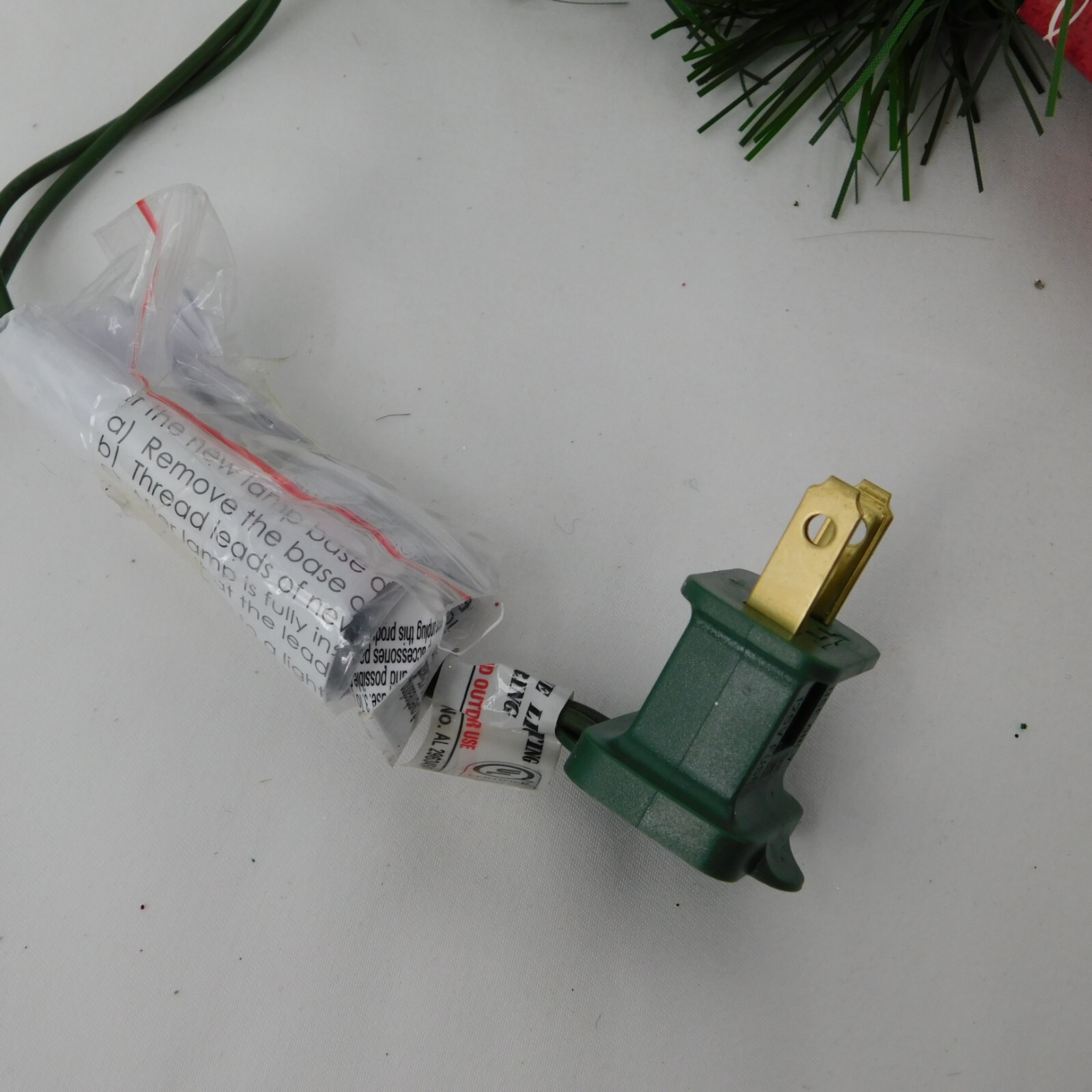 Ashland Pre-Lit Evergreen Christmas Garland Indoor 12 Feet 50 Lights 120 Volts