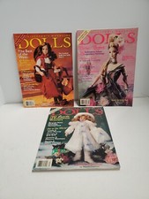 Lot of 3 DOLLS The Collector's Magazines 1997 July,August,  December