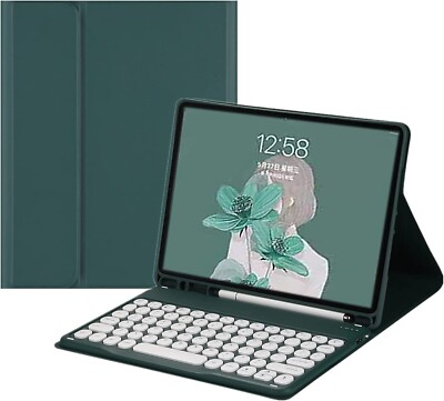 Disonbeir iPad Pro 12,9 Zoll 5. 4. 3. Generation Tastatur Hülle GRÜN