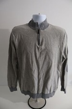 M S Collection Regular Fit Zip Neck Grey Jumper Men's L