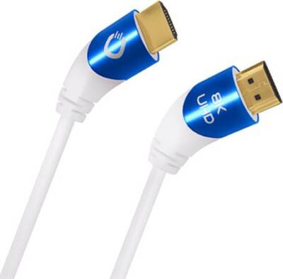 Oehlbach HDMI AV Anschlusskabel [1x HDMI-Stecker - 1x HDMI-Stecker] 1.5 m Weiß