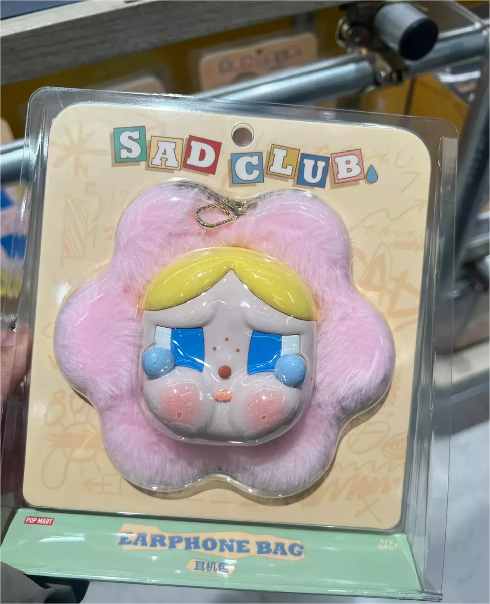早割クーポン！ POPMART CRYBABY Sad Club Series Silicone Earphone Case Plush ミュージシャン