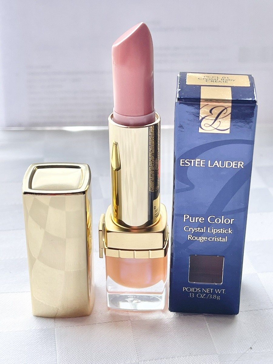 Estée Lauder *RARE* Pure Color Crystal Baby Crème Lipstick 01 Size