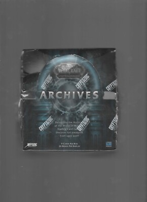wow archives booster box World of Warcraft TCG WoW Trading Card Game Archives Booster Box 24 Packs  Sealed