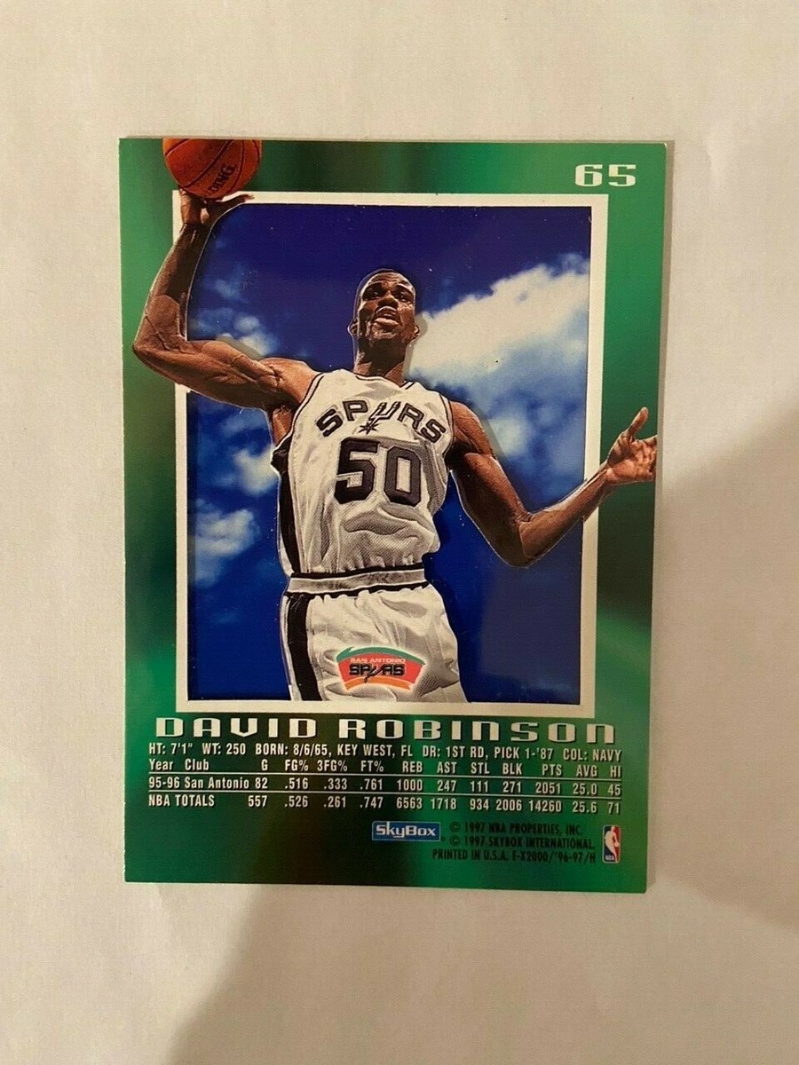 1996-97 Skybox EX2000 David Robinson Basketball Card #65 | eBay