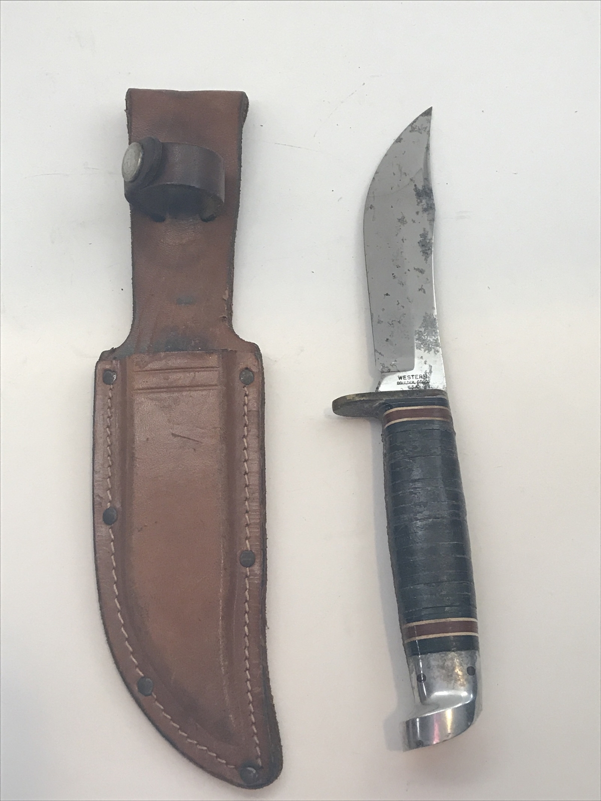 Vintage RARE GREAT WESTERN BOULDER COLO.USA hunting knife 19501960 L66