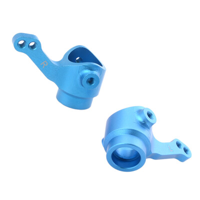 2x BLUE Aluminum Front Steering Hubs For 1:10 Scale LRP  2 RC Buggy