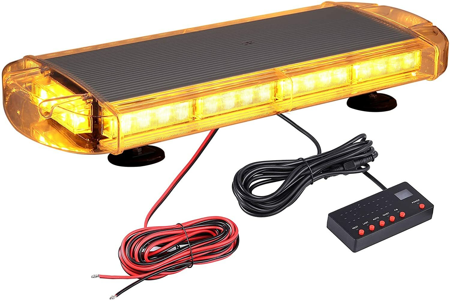 Gyrophare barre de toit orange LED stroboscopique à haute visibilité 360 pour chantier