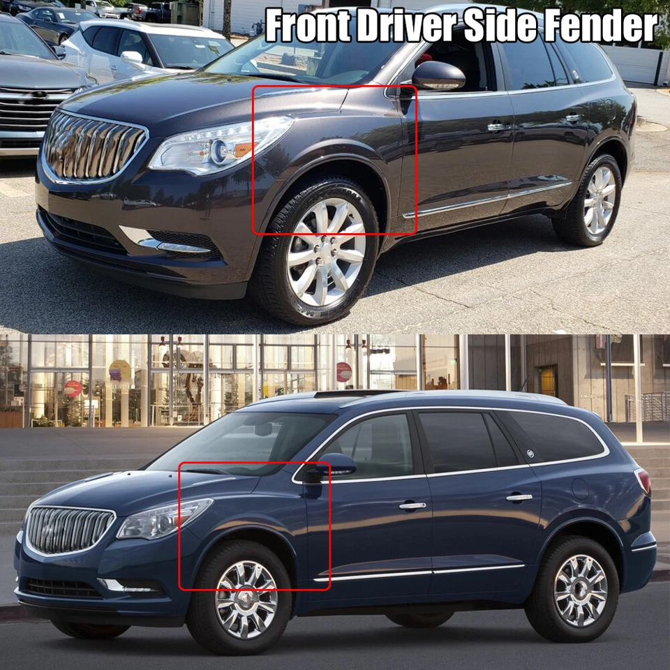 Fender For 2013 2014 2015 2016 2017 Buick Enclave 3.6l Front Left Driver Side - Image 3 of 4