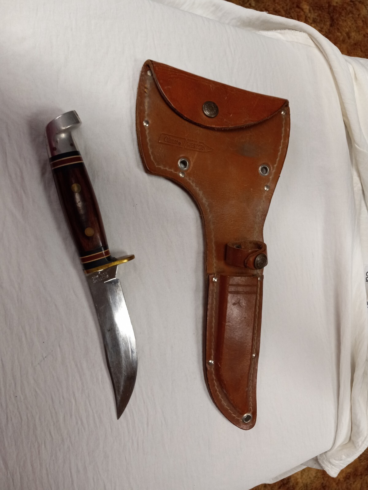 Western Knife With Sheath U.S.A. W66 K eBay