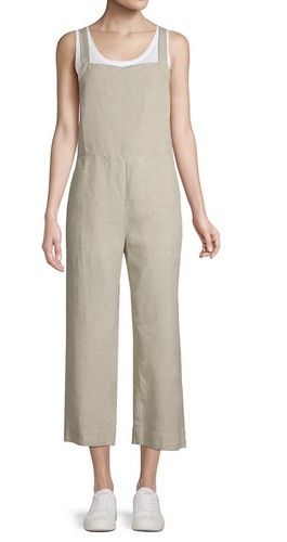 Organic Linen Cropped Jumpsuit SzXL 
