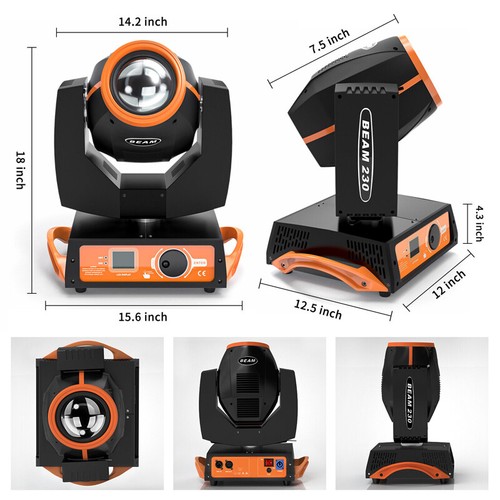 U'King 7R Beam 230W Moving Head Light Zoom Sharpy 16Prisms Disco DJ Stage Lights - Picture 12 of 20