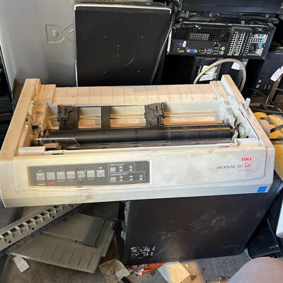 Oki Microline 321 Turbo 9 Pin Dot Matrix Printer Model D22810A Wide Format