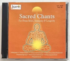 Sacred Chants For Stress Relief RARE Indian CD Uma Mohan Ghayathri Devi Yoga