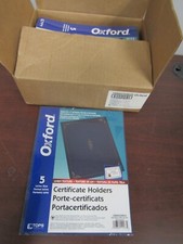 Oxford Certificate Holder Black CASE OF 15 29900235BGD   21B 