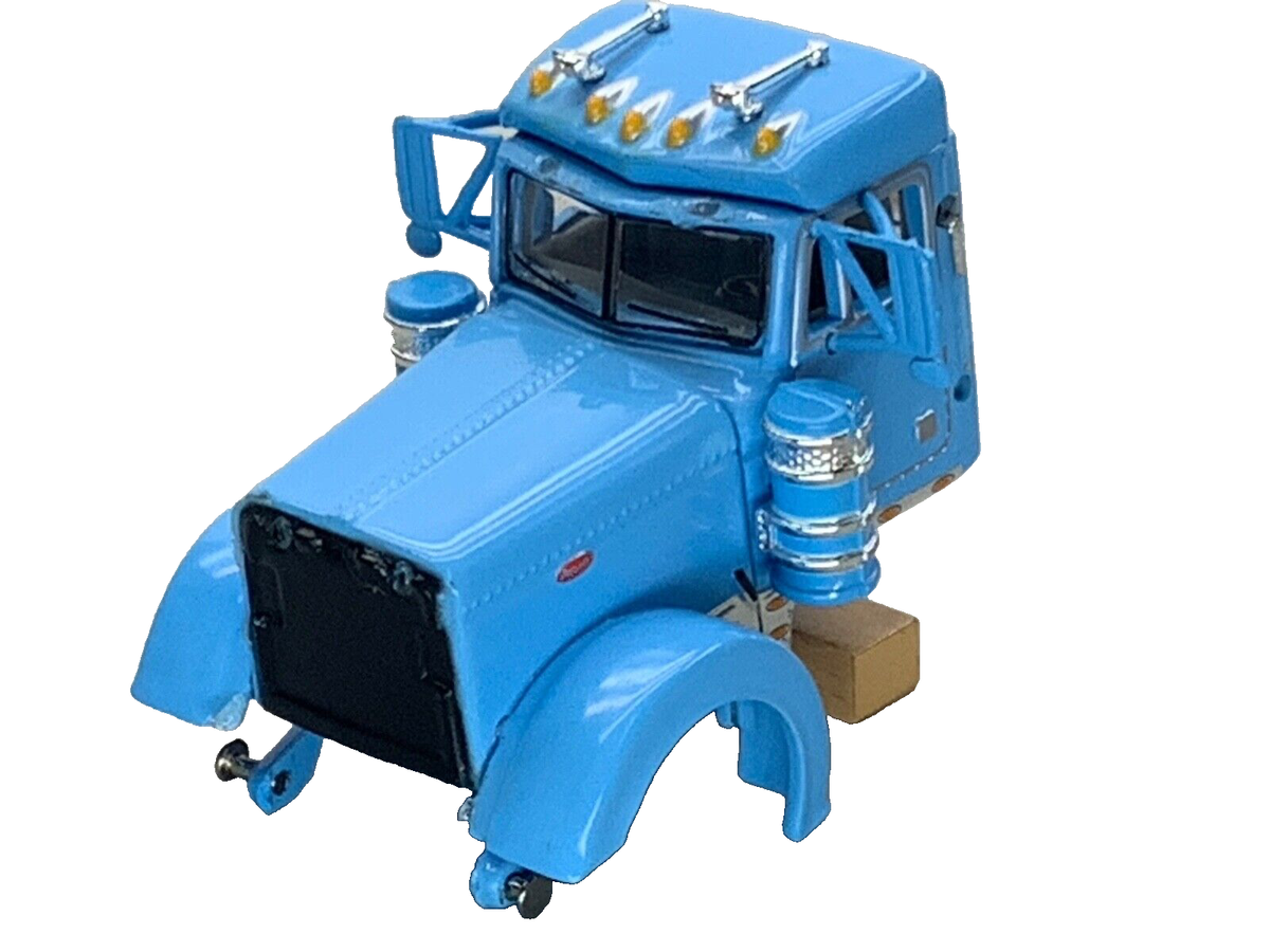1/64 DCP PARTS BABY BLUE PETERBILT 379 DAY CAB W/ SHOW FENDERS | eBay