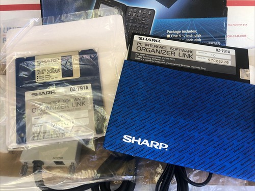 Lien organisateur électronique Sharp OZ-791a avec convertisseur - Assistant/OZ-700 - NEUF avec BOITE - Photo 10 sur 10