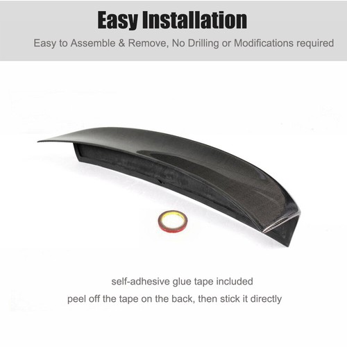 Carbon Fiber Rear Trunk Duck Bill Boot Spoiler Wing for BMW E46 Coupe M3 2000-05 - Picture 8 of 12