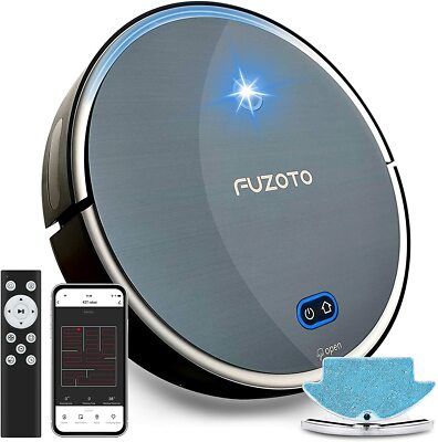 FuZoTo F8S Saugroboter, Saugroboter mit Wischmopp und Mapping, 1800Pa