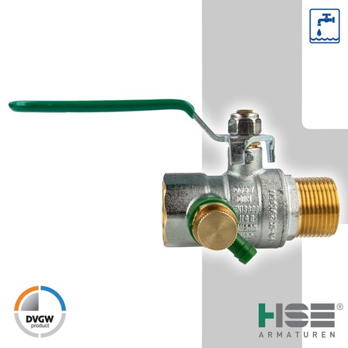 UNIWATER Trinkwasser Kugelhahn mit Entleerung, Aussen x Innengewinde, Typ 1489 - Bild 3 von 48