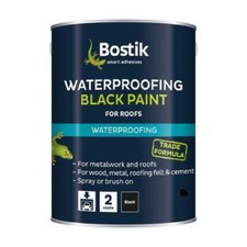 Bostik Bituminous Black Multi-Purpose Waterproofing Paint Roof Metal Concrete