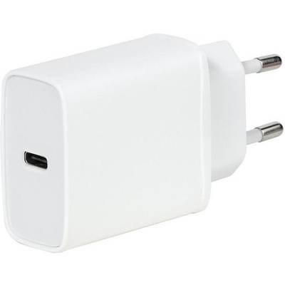 VIVANCO Ladegerät Euro-USBC 3.0 18 W Super Fast Charger Schnellladegerät weiß **