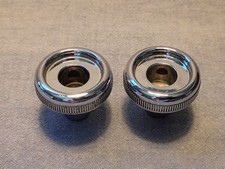 Pair Of Vintage Ford Radio Knobs Eoaf 18a932 Ab -used-