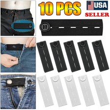 5-10 Waist Extender Button Elastic for Jeans,Pants Button Extender for Women Men