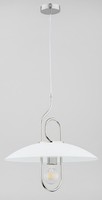 Weiß Chrom Loft Retro Industrial HäNgelampe Pendelleuchte 1X60W/E27 47X90 [Cm]