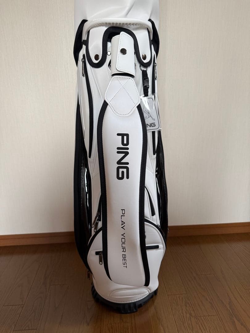 PING KARSTEN CB-P2401 White cart bag golf carry caddy bag rare